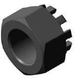 Гайка прорезная