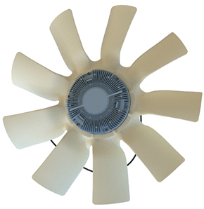 Муфта вязкостная в сборе с крыльчаткой вентилятора (715)