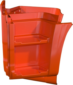 Щиток подножки левый К4